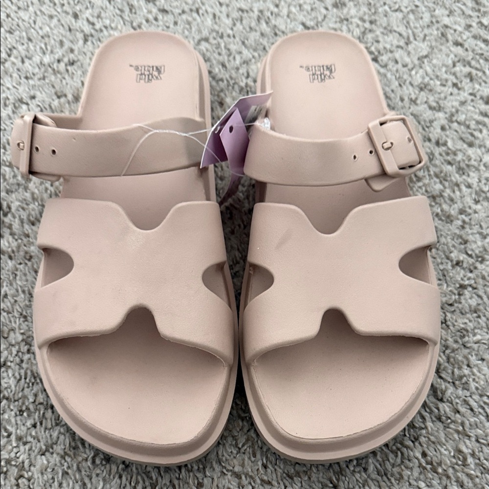 Wild Fable Blush Pink Slide Sandals